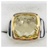 Brass Lemon Topaz(5.1ct) Men