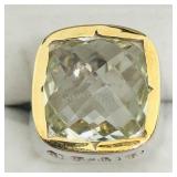 Brass Green Amethyst(7.6ct) Men