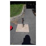 Marble umbrella stand