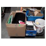 Skid lot, includes books, home decor items,