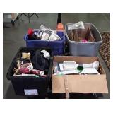 Skid lot includes glassware, kitchenware, towels,