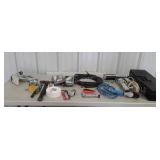 Skid lot includes tools, air hose drop cord, tote