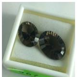 Genuine smoky quartz gemstones