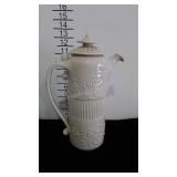 Pottery coffee pot, signed