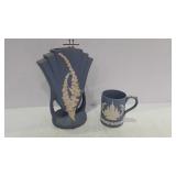 Wedgewood Jasperware mug, and Canadian Art Pottery