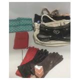 Fashion lot with gloves, Wallet, and handbags