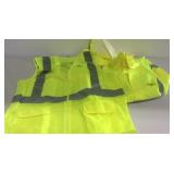 Neon yellow vest and jacket
