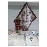 Material, crocheted doilies tablecloth, small