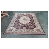 Area Rug, Ornt. Styling floral border 63x89"