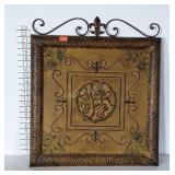 Home wall decor Metal plaque hanging, grapes and