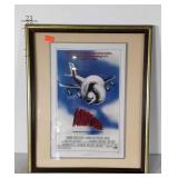 Framed Airplane Movie Print, 18x22" high overall