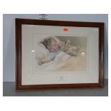 Happy Dreams Baby Sleeping Framed Print by Bessie
