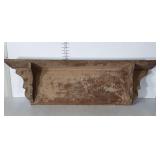 Oak Wall Mount Shelf, 45" dusty but okay