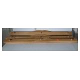 Four pine 48" wall mount Rustic Hangers quilt