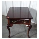 Mahogany End Table with used condition on top