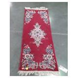 Red flower design hallway runner, is 22x60