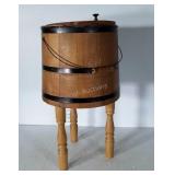 Sugar Type wooden bucket fixed on 3 legs