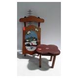Wooden decor - paint decorated sled wall decor