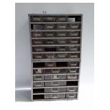 2 Multi-drawer organizers with a small amount of