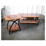 Coffee and one end table. Modern design with use