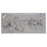 Group of chandelier parts