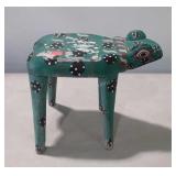 Wood decor frog stand