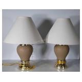 Pair of nice Living Room Table Lamps with shades,