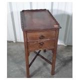 Bedside Nightstand with 2 drawers, left top