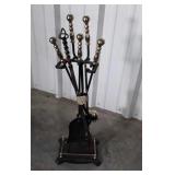 Fireplace tool set