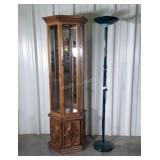 Curio Display Cabinet No glass shelves, plus