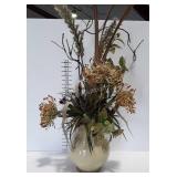 Home decor pottery vase with artificial