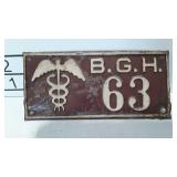 Tin medical tag
