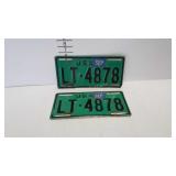 USA license plates, pair of  LT-4878