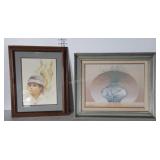 Two home goods Wall Art pcs. One canvas other