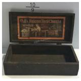 Toy wooden tool chest, empty - Falcon Tool Chests,