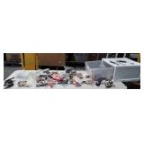 Fishing Tackle lot. Big poly drawer organizer