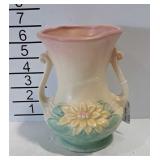 Hull Art Pottery double handled vase, marked L-4,