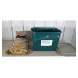 Tote with air mattresses and pumps