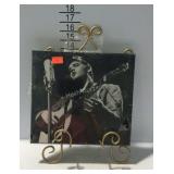 Elvis wall plaque with hanging wall rack / plate