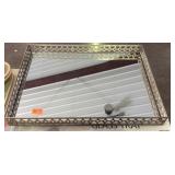 Mirrored dresser tray - 19 x 14"