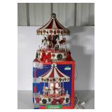 16" Christmas Carousel musical and working
