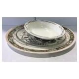 Hall Superior Ribbons & Roses oval serving dish,