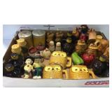 15 Salt & pepper shaker sets, & 3 owl shaped half