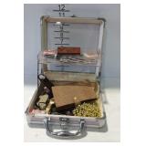 Cosmetic case and trinkets - watch, wallet set,