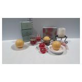 Candles & candle holders - some Partylite