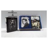 Elvis playing cards, and Zippo lighter with tin &