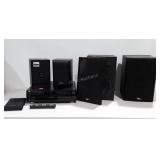 Stereo electronics lot. JVC 5 disc CD Player,