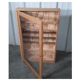 Display Storage Cabinet, 24x5x36" unlocked No key