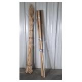 Natural Bamboo, about 6ft tall from twig type to