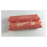 2 Rolls Misc. Date Wheat Pennies